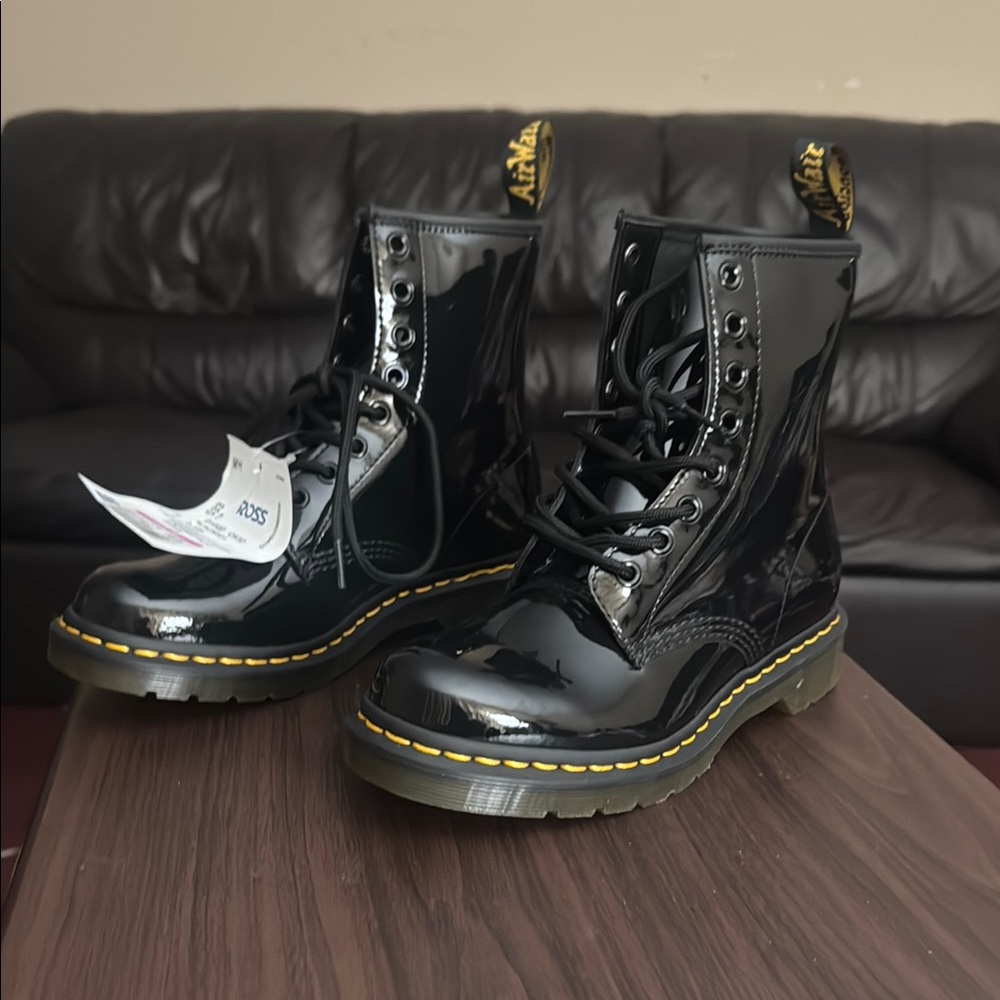NWT…Dr. Martens Black Patent Leather Boots
